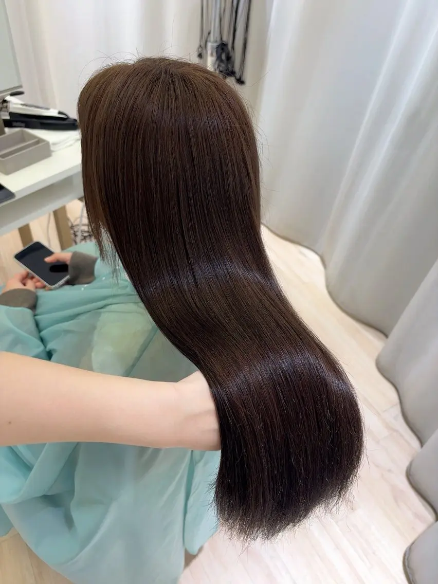 ロング カラー ヘアカラー ParveMix 岡本えりかのヘアスタイル