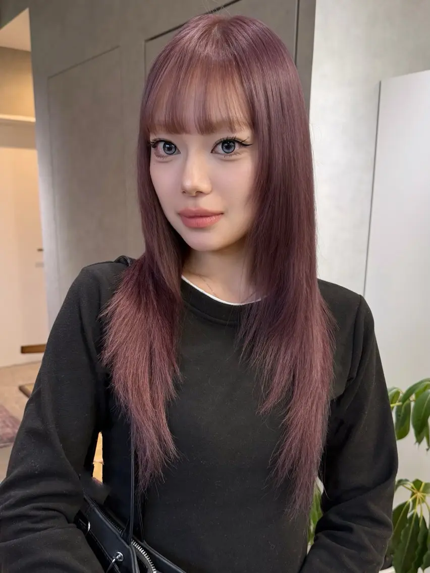ロング カラー ベージュカラー ブリーチ ハイトーンカラー ラベンダーカラー ラベンダーベージュ ヘアカラー トリートメント 💘心斎橋ダブルカラ ー💘minamiのヘアスタイル