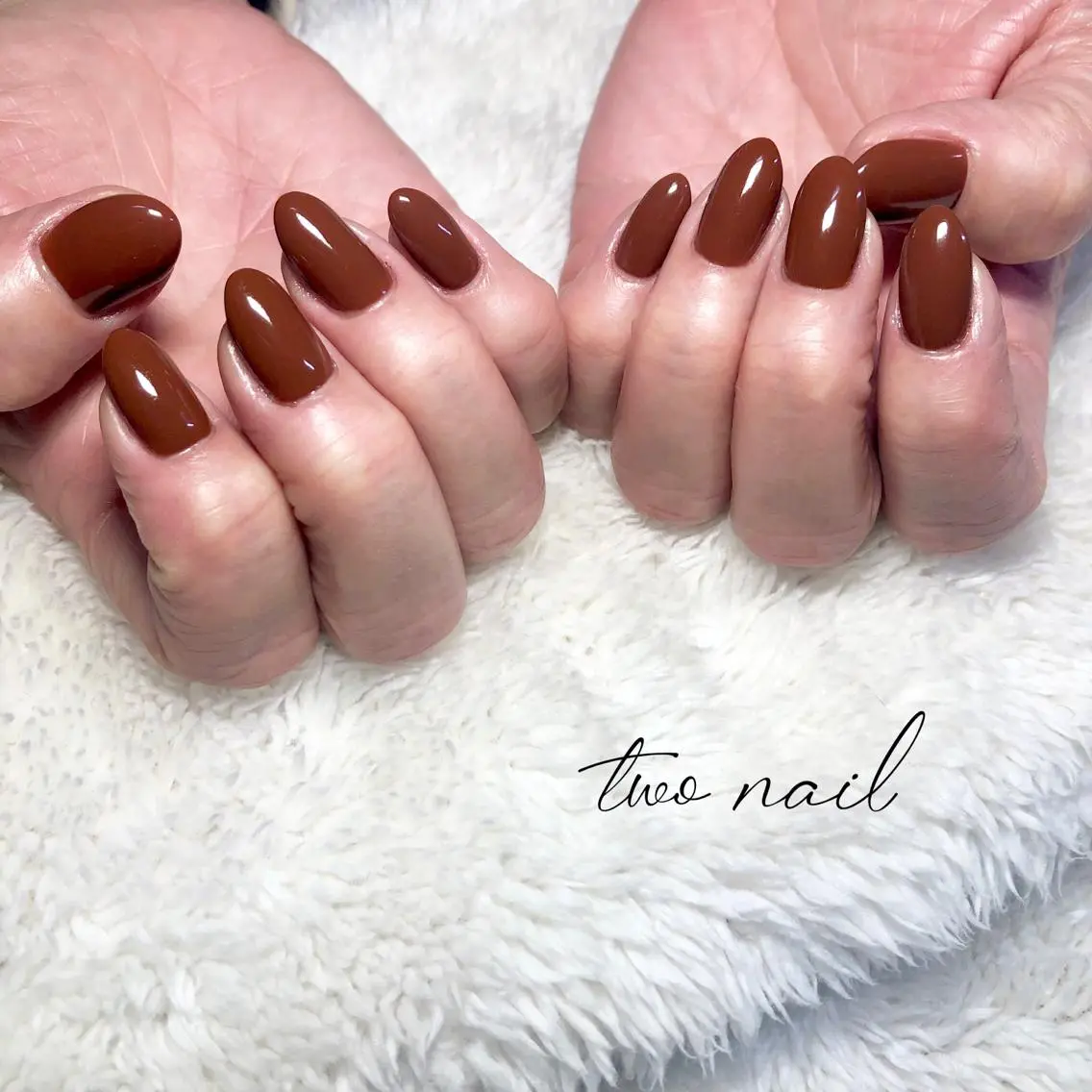 ネイル アートネイル ブラウン フットネイル ハート ニュアンスネイル ハンドネイル two nailのネイルデザイン