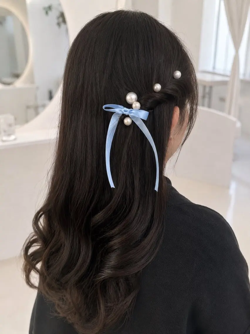 ヘアアレンジ ハーフアップ ヘアセット ヘアセット＆メイク 早朝対応可能☀️のヘアスタイル