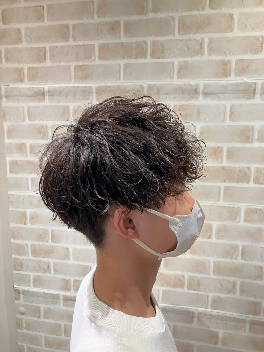 ショート パーマ メンズ カット ヘッドスパ 東中野🥇美容室 FLOW東中野店のヘアスタイル