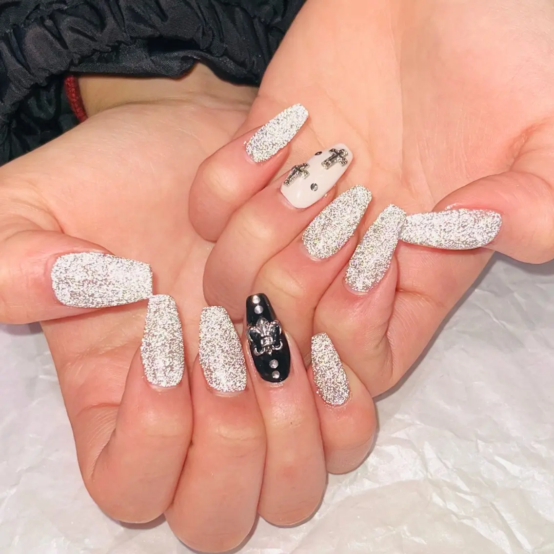 🌟オフ無し🌟ジェルチップ長さ出し💅2本アートの写真