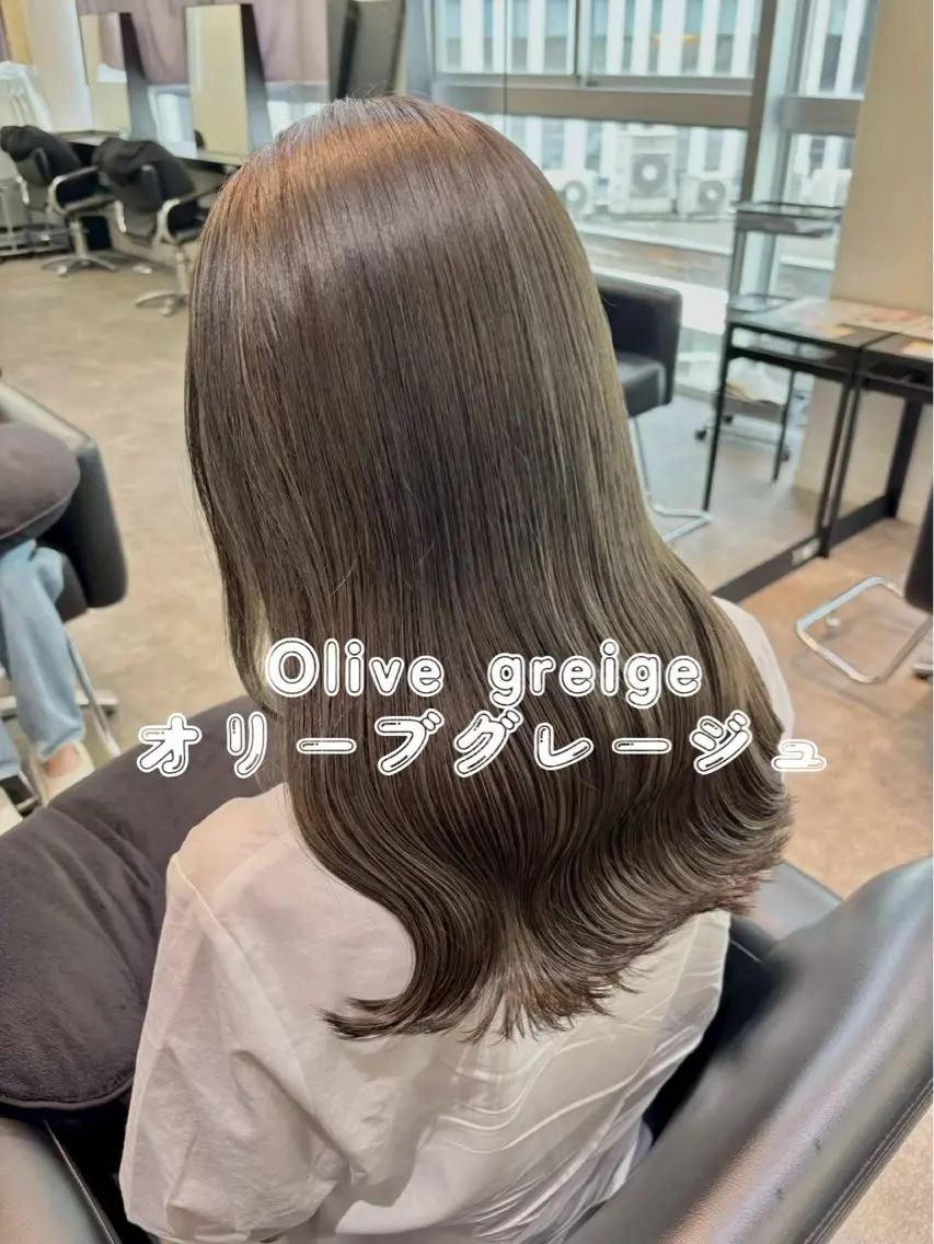 セミロング ヘアカラー 🧸ダブルカラー/ベ ージュ🍪さりなのヘアスタイル