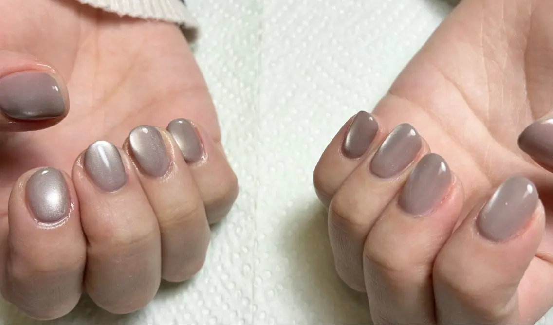 ネイル マグネットネイル マグネットワンカラー ワンカラーネイル kotorika♡ 小岩のネイルデザイン