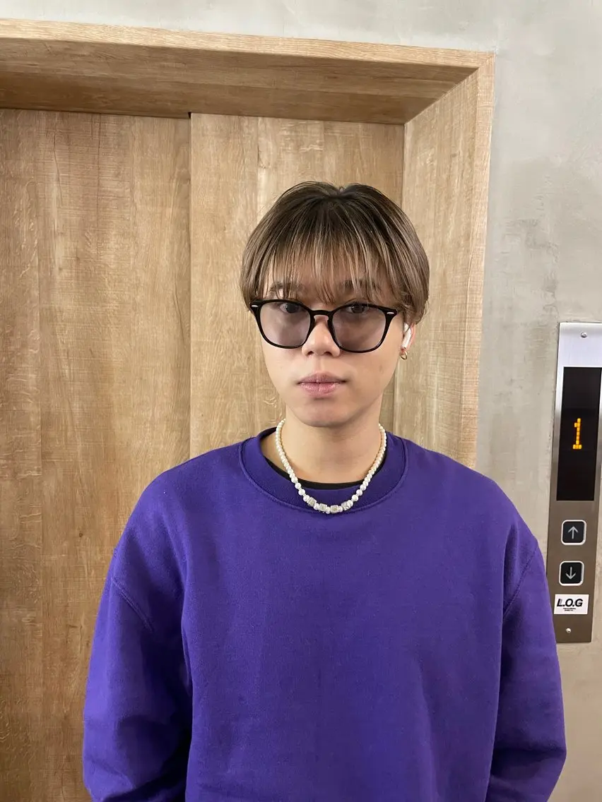 ショート カラー メンズ メンズバレイヤージュ バレイヤージュ レイヤーカット カット ヘアカラー 中目黒 たまきのヘアスタイル