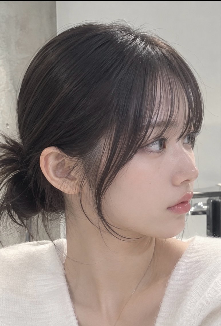 可愛いは顔周りから💖前髪カットのみの写真