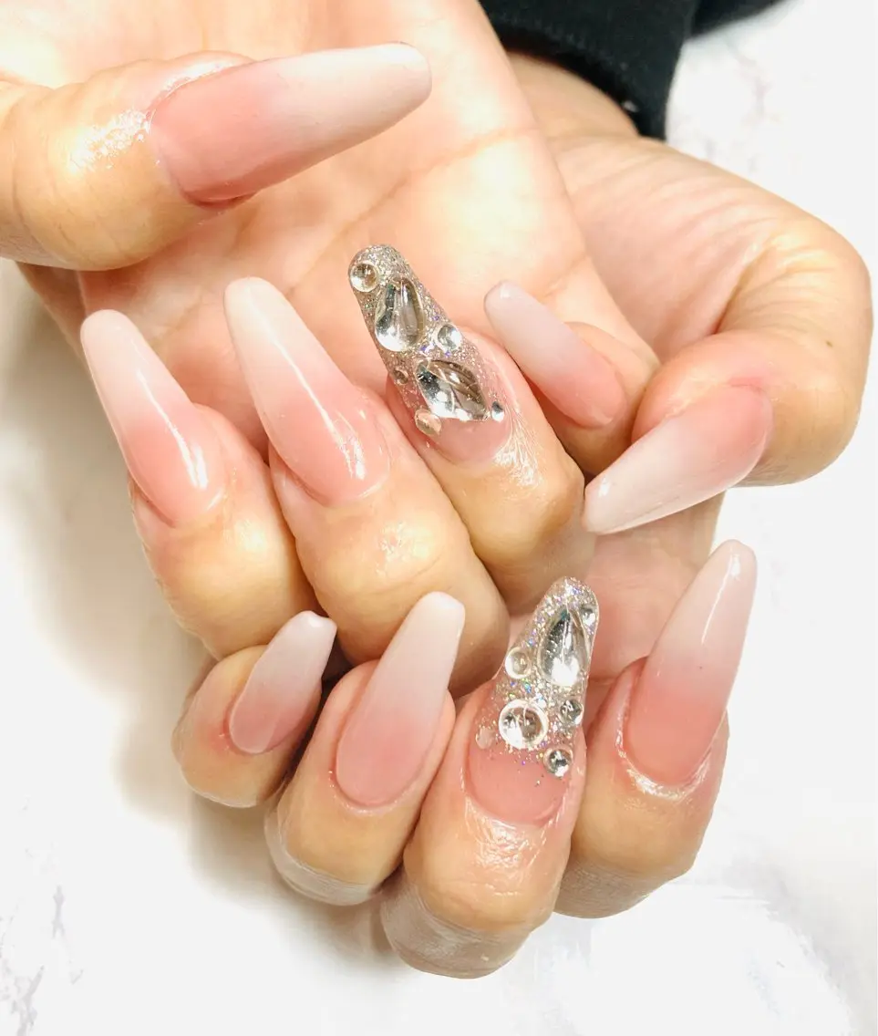 ネイル 長さ出し ハンドネイル one nailsalonのネイルデザイン
