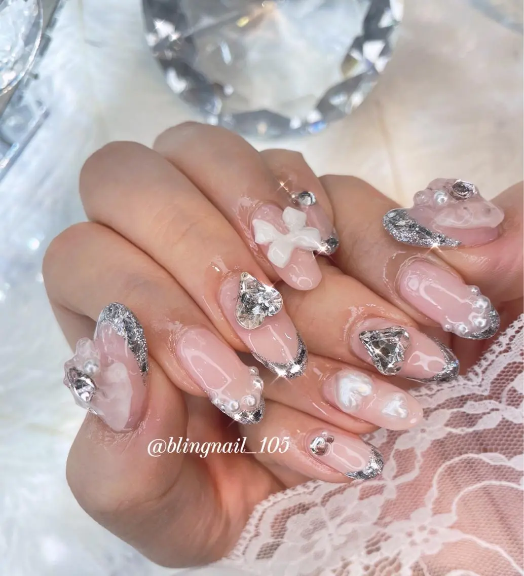 ネイル 24時まで❤︎韓国、 ワンホンネイルのネイルデザイン