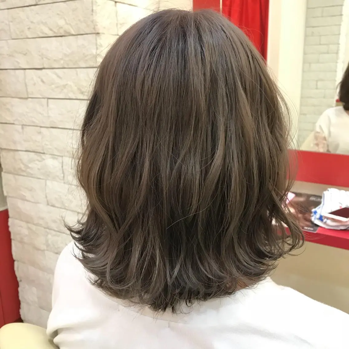 ミディアム カラー 櫻井 なんなのヘアスタイル