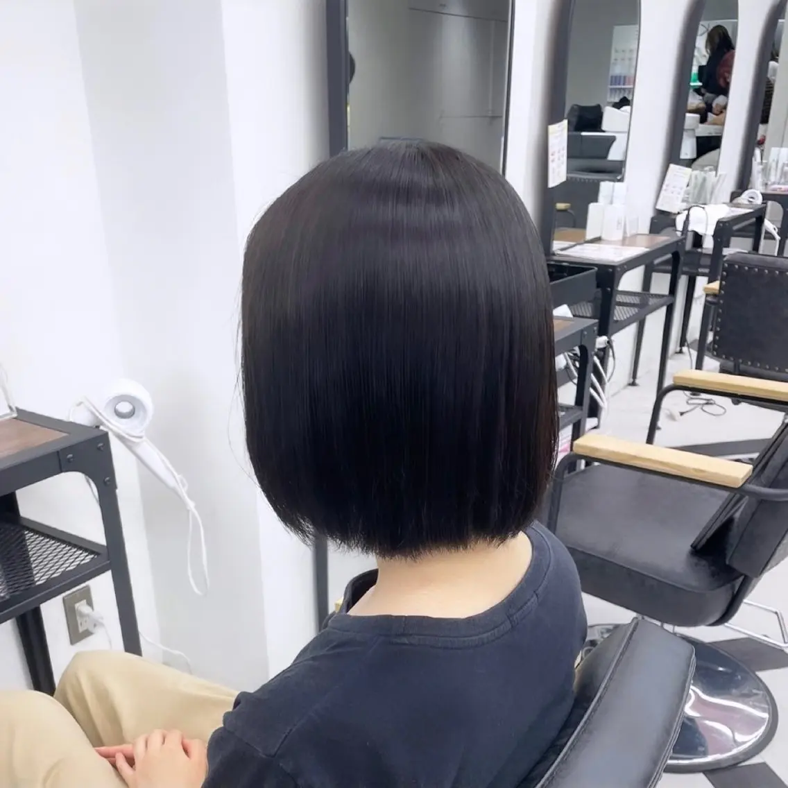 セミロング カラー パーマ ヘアアレンジ メンズ mona/ ストレートスタイル✨のヘアスタイル