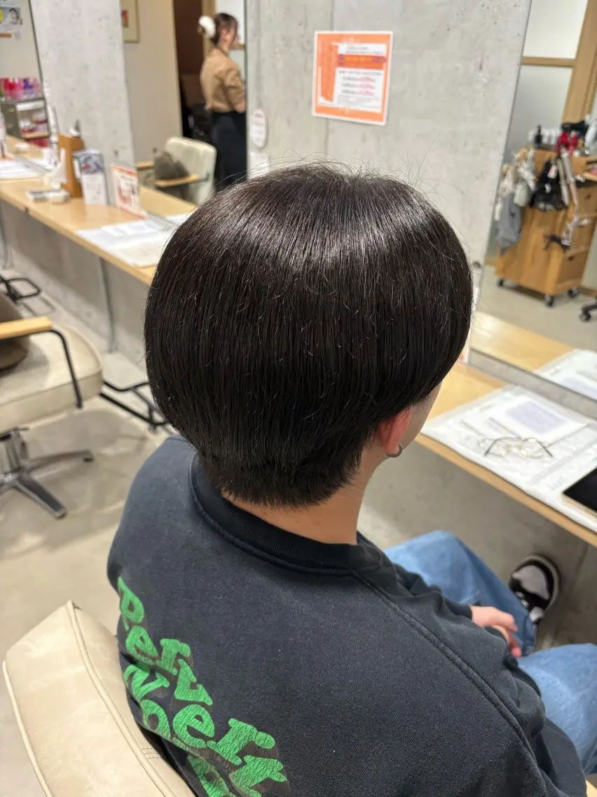 ショート ヘアカラー さくらこ/オリーブ カラー/カラーモデルのヘアスタイル