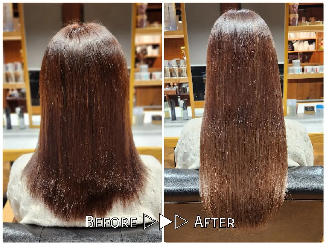 ヘアカラー エクステ シールエクステ🎀 ホシノ🕒ユウカのヘアスタイル