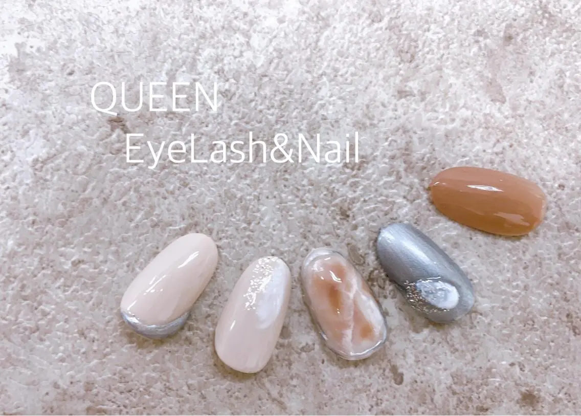 カラー ネイル 大理石ネイル(マーブル) ぷっくりネイル Bloom Nailのネイルデザイン