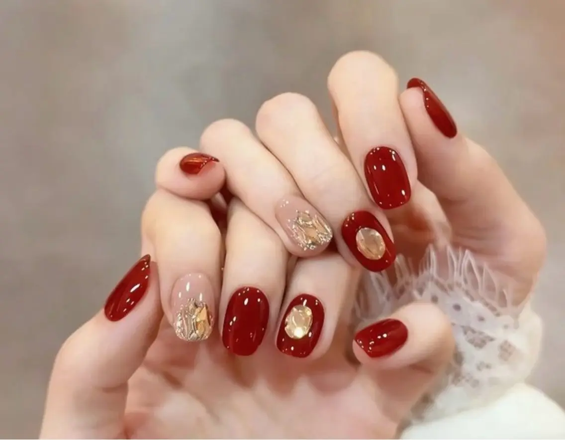 ネイル ハンドネイル H3 Nail Tsuki🦋💙のネイルデザイン