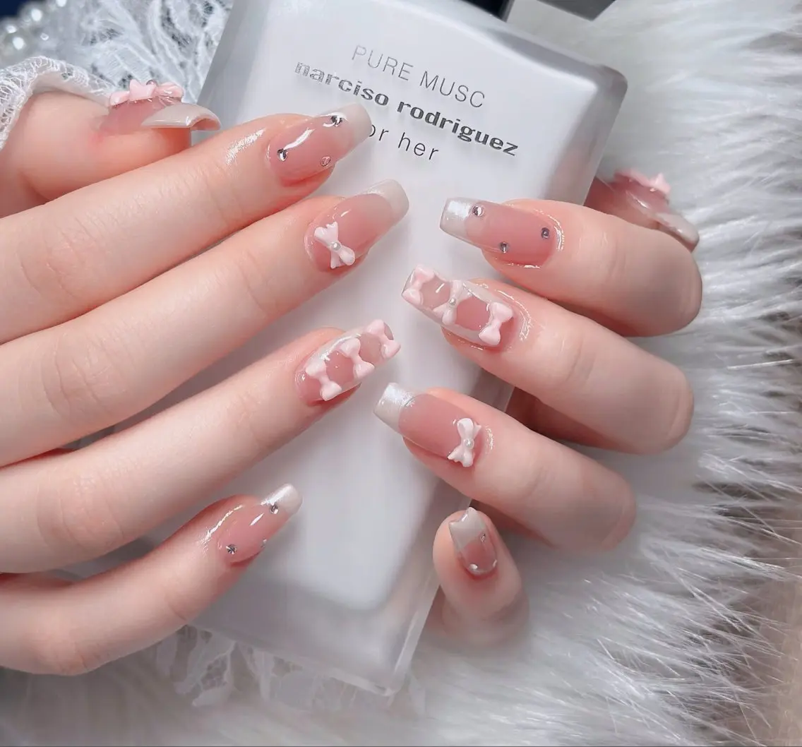ネイル アートネイル 成人式 ジェルネイル ニュアンスネイル 夏ネイル ハンドネイル neco H.babynailのネイルデザイン