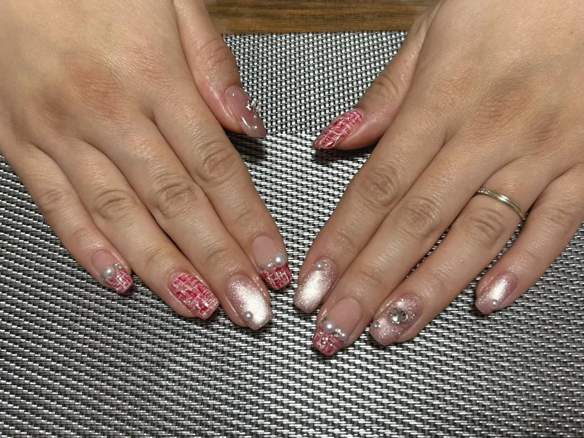 ネイル ツイードネイル ハンドネイル i nailのネイルデザイン