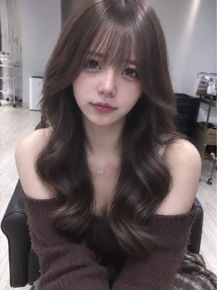 ロング ヘアアレンジ ワンカラーモデル募集 中🎀🩵のあのヘアスタイル