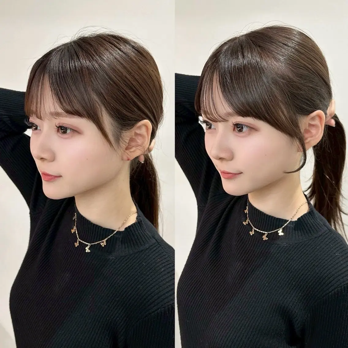 ロング カラー カット ヘアカラー トリートメント ✨顔まわりカット ✨渋谷人気No.1✨のヘアスタイル