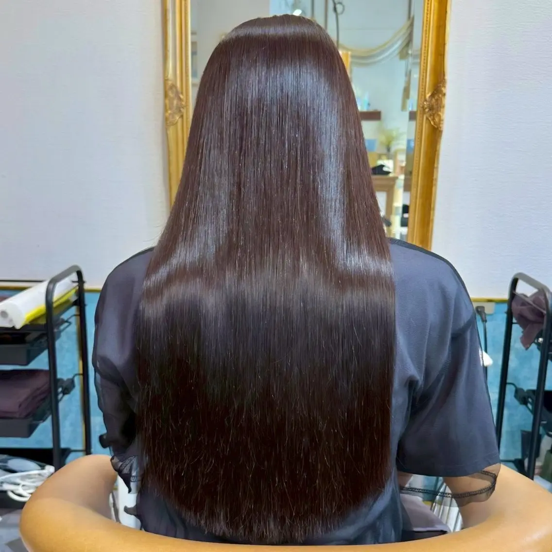 ロング 縮毛矯正 佐藤 優成のヘアスタイル