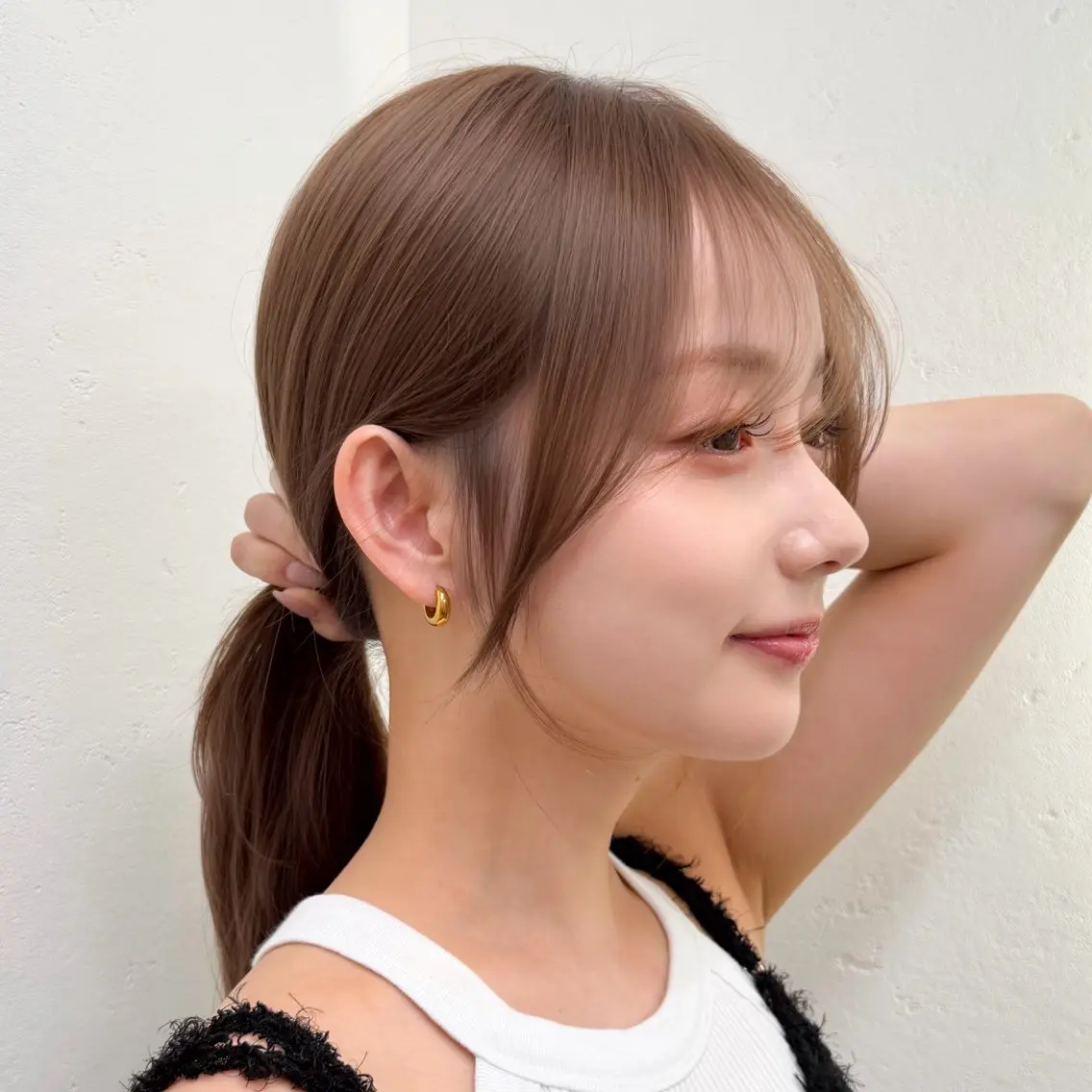 【💇🏼♀️✨おすすめメンテナンスメニュー✨】似合わせ顔周りカット✂️➕透明感カラー🥣➕髪質改善トリートメント🫧の写真