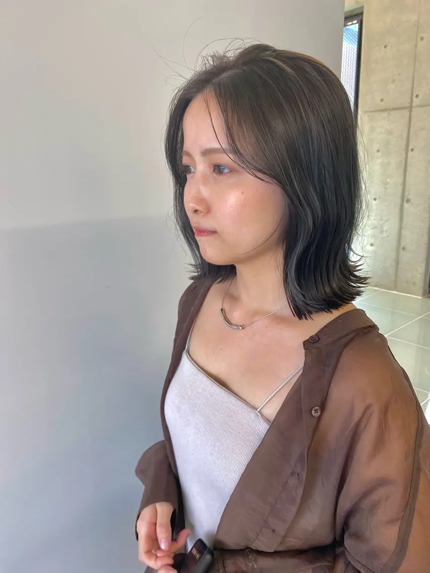 ミディアム カラー ショート✨美髪矯正✨ wasaiのヘアスタイル