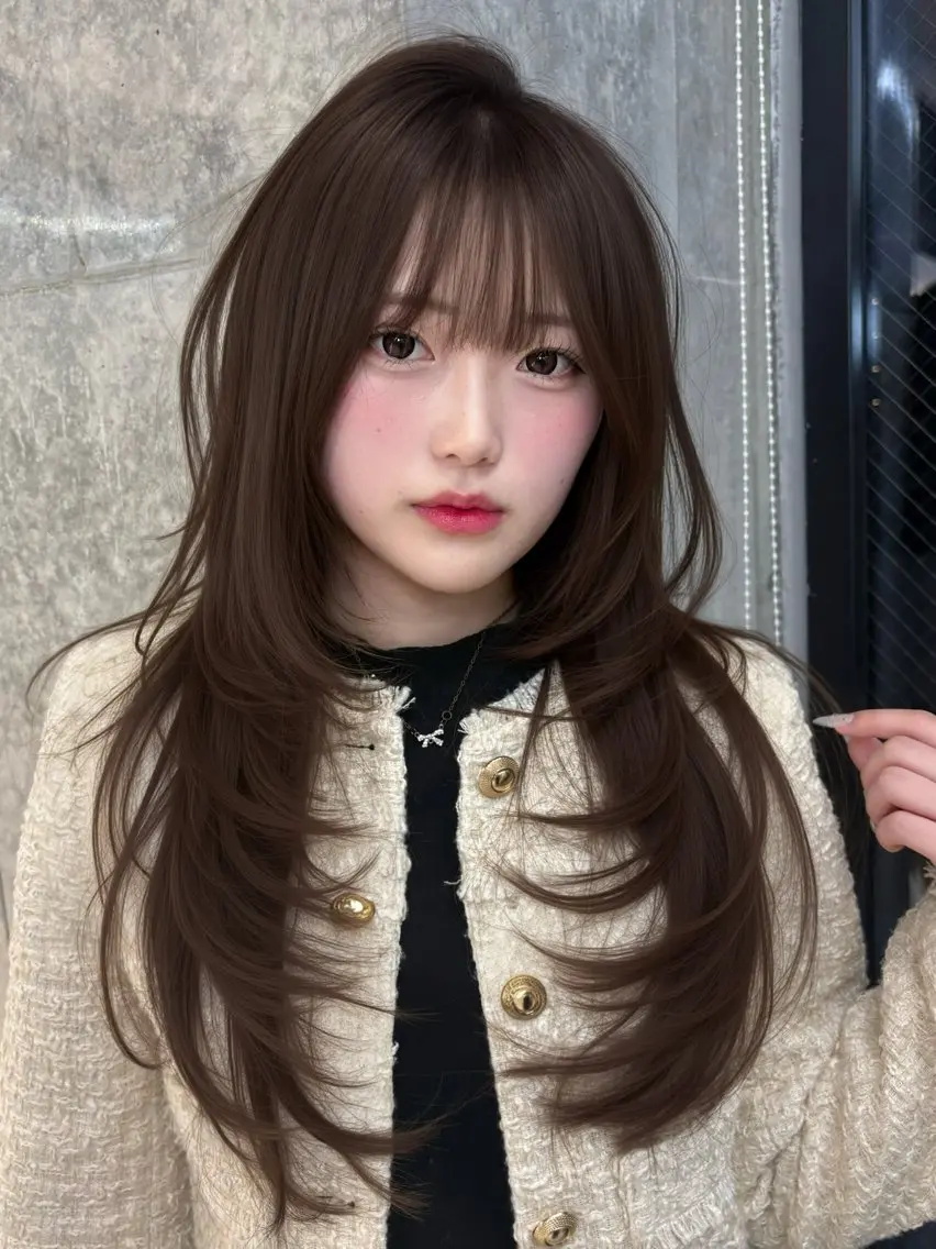 セミロング カット ヘアカラー トリートメント 谷川が作る熊本1🥇 レイヤーカットのヘアスタイル