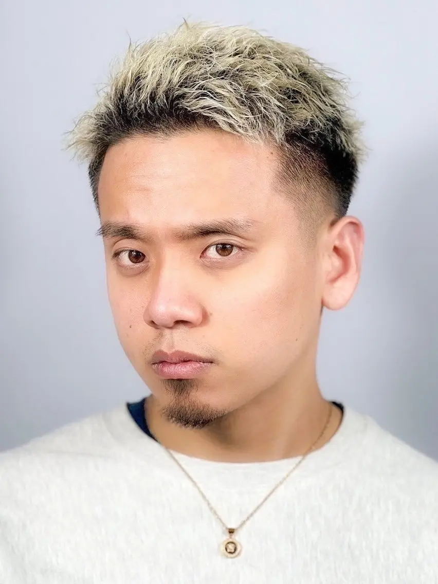 ショート メンズ フェード×パーマ 🌟れな🌟のヘアスタイル