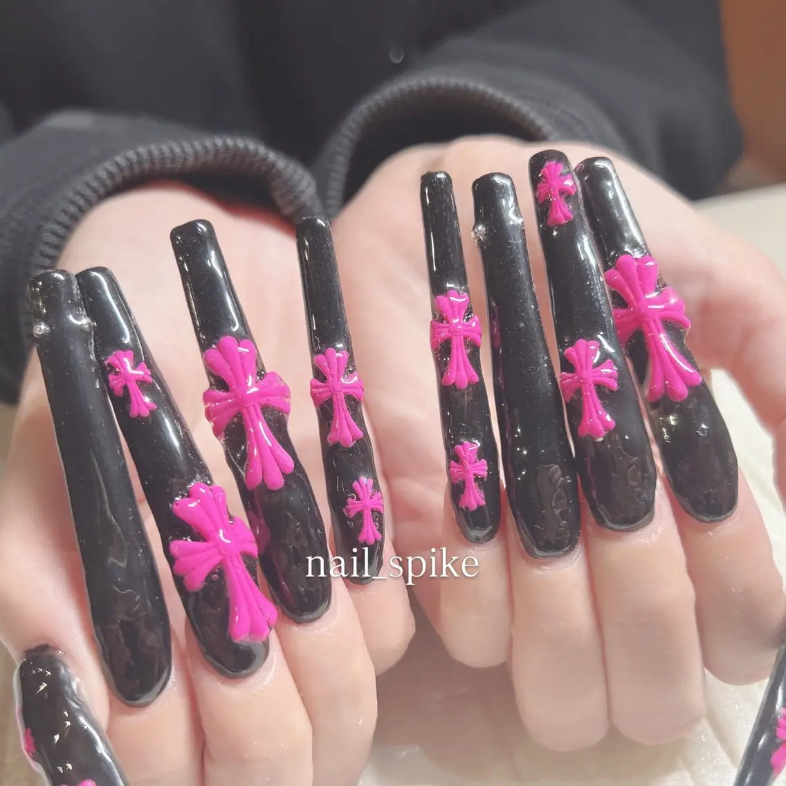 ネイル ロングネイル スカルプネイル nail spikeのネイルデザイン