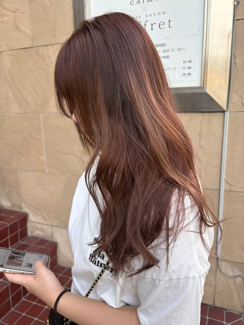 ロング カラー 鳥ちゃん🐥/中性系 /西中島/新大阪のヘアスタイル