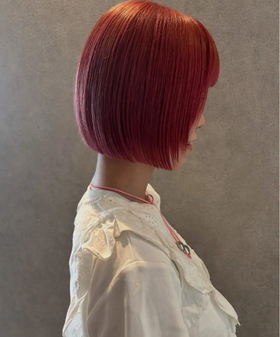 ショート カラー カット 透明感カラー/ボブ 高野菜瑠のヘアスタイル