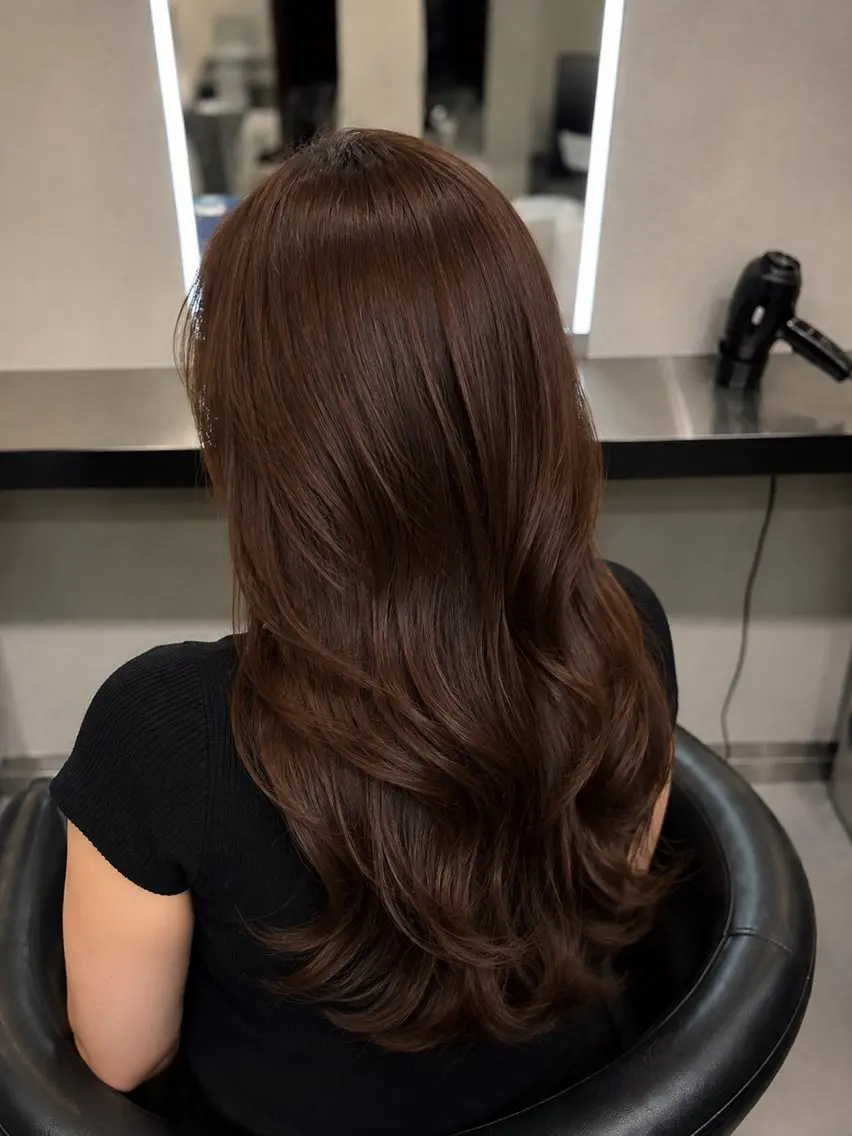 ミディアム カラー ブラウンカラー トリートメント 🌈ウルトワ水素 髪質改善naru🌈のヘアスタイル