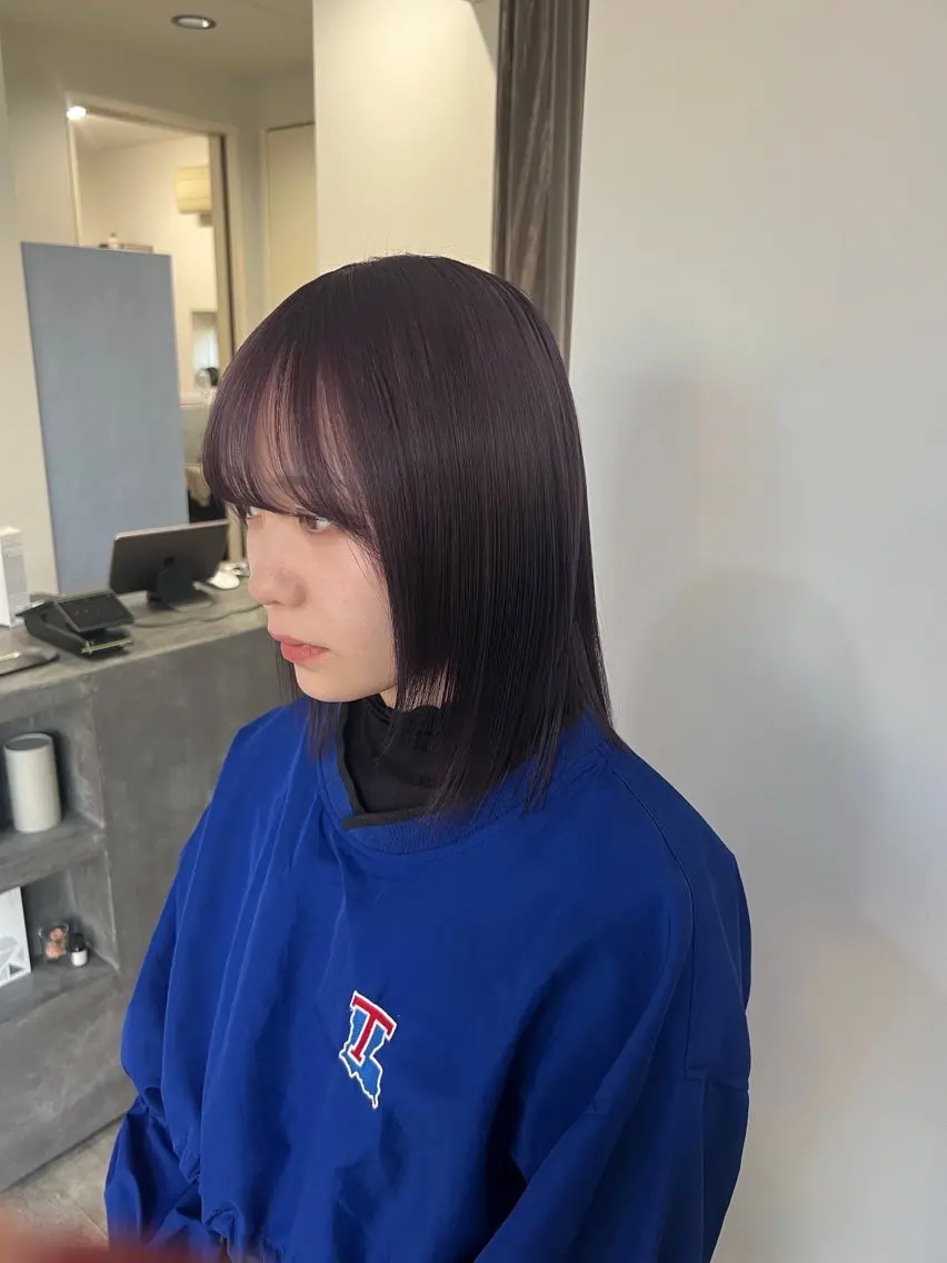ミディアム 宮城 萌のヘアスタイル