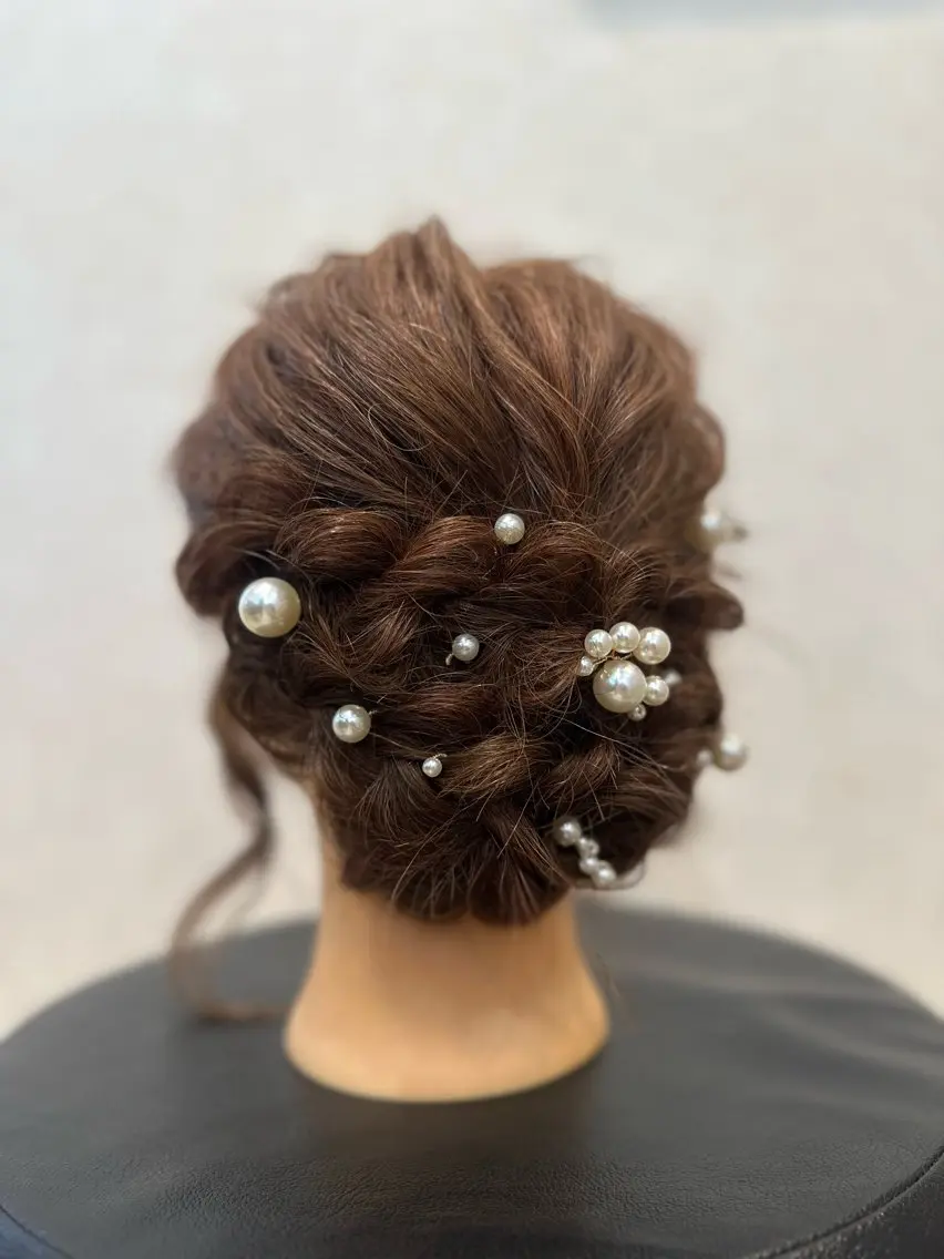 ロング ヘアアレンジ ヘアセット 🩷 YUMIのヘアスタイル