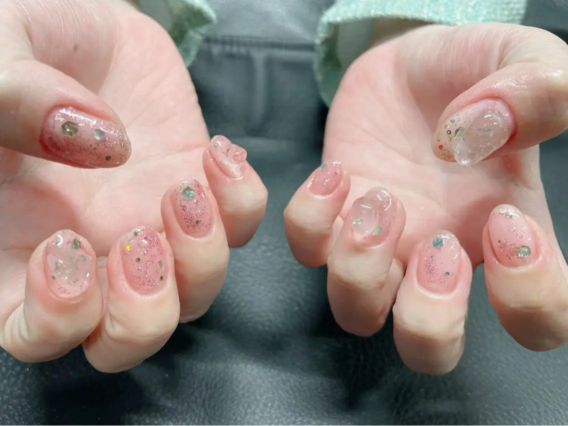 ネイル 氷ネイル・うるうるネイル MOJA NAIL ＊MAIKOのネイルデザイン