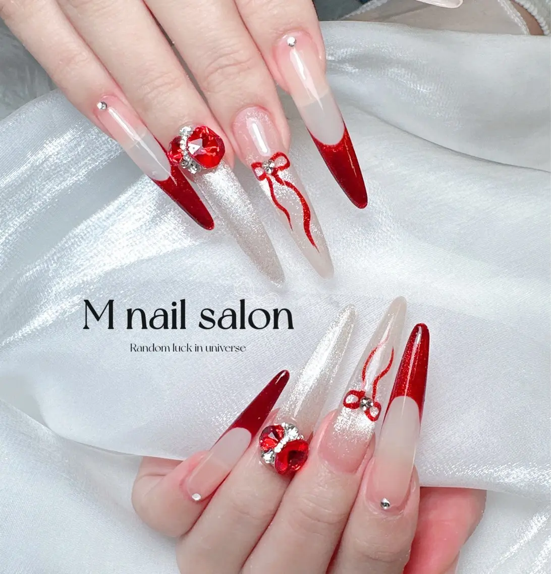 ネイル ハンドネイル M🌷nail 長さだし専門店のネイルデザイン