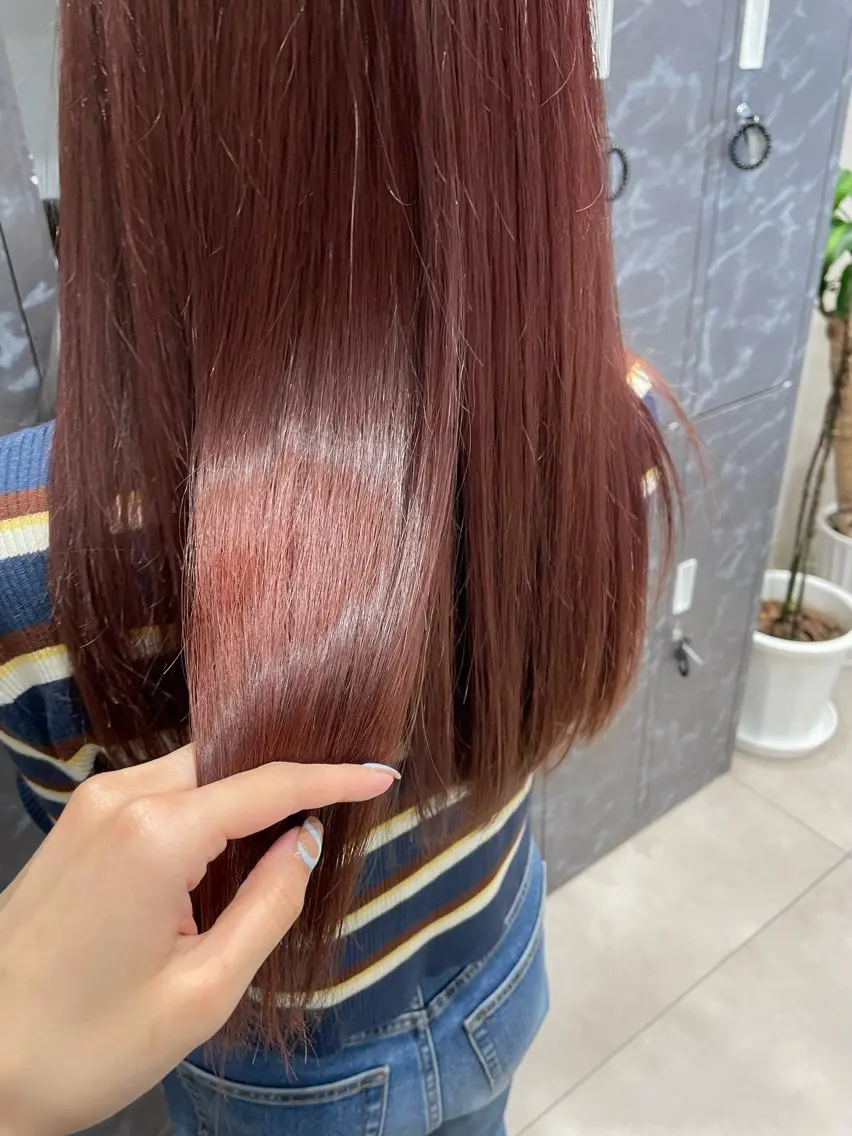 セミロング カラー ブリーチ ダブルカラー ブリーチなしカラー ヘアカラー トリートメント 🪿透明感/艶カラー ﾜﾀﾅﾍﾞｱｵｲのヘアスタイル