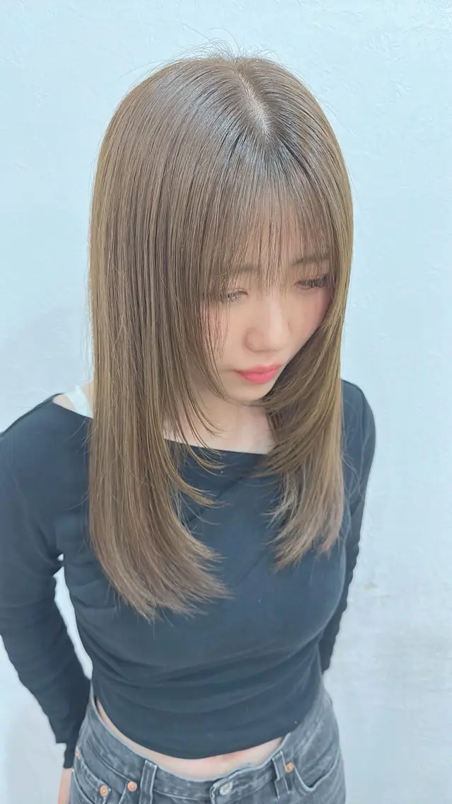 ロング レイヤーカット シャギー カット ヘアカラー 🎀ITSUKI暖色 カラー/レイヤー🎀のヘアスタイル