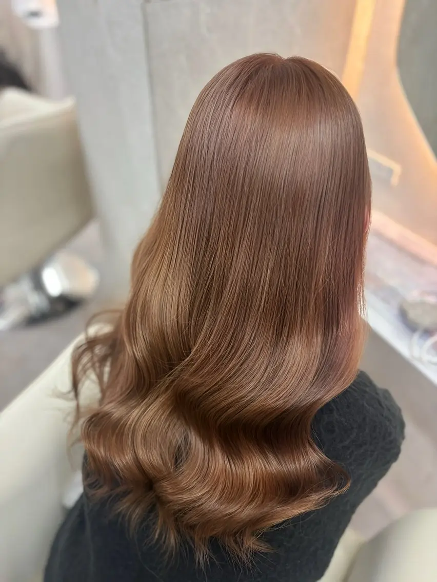 ロング カラー ブラウンカラー ヘアカラー トリートメント 🎀asumi🍓 モデル様募集中🎀のヘアスタイル