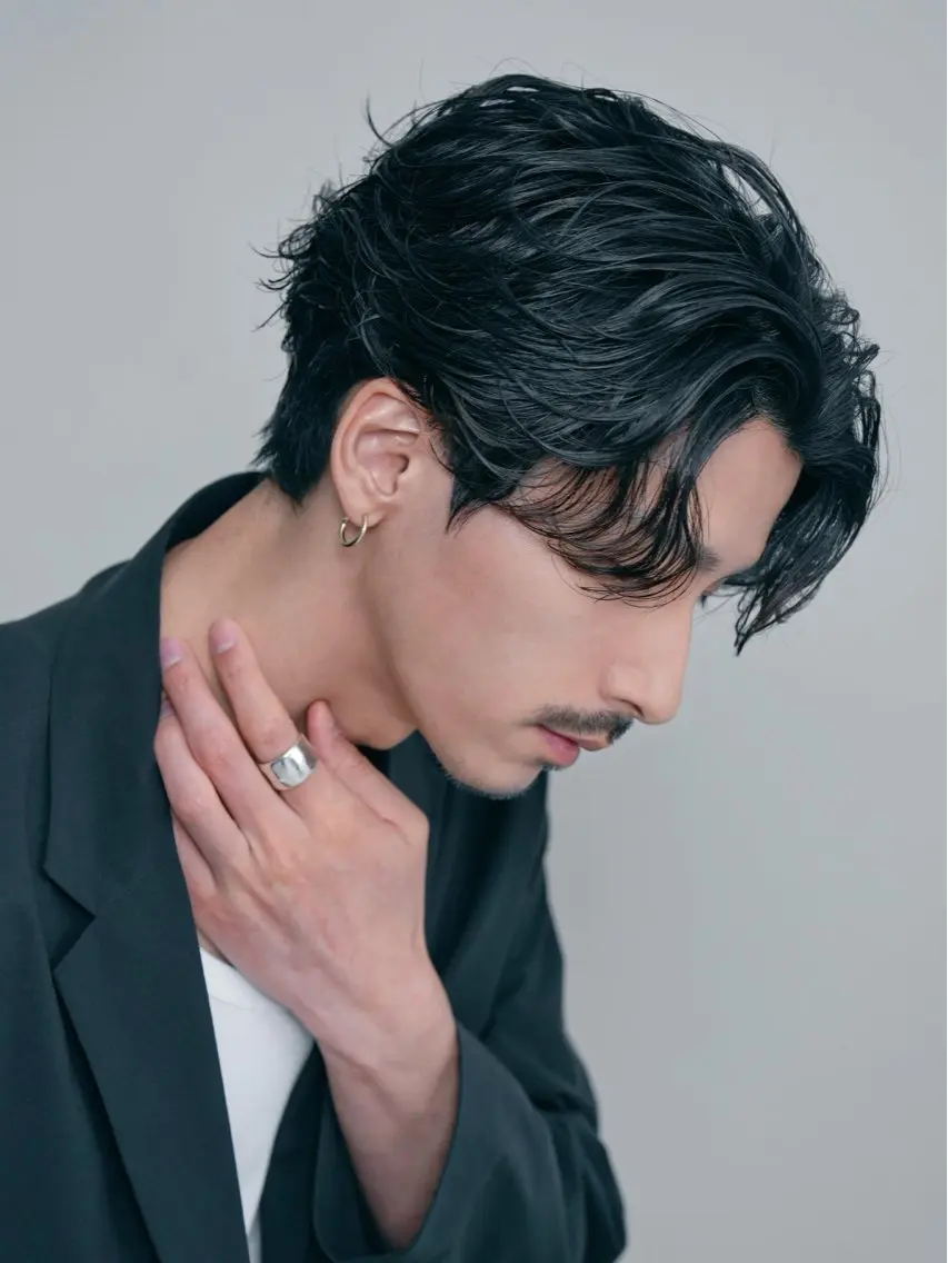 パーマ メンズ カット パーマ 安藤幹人 メンズパーマのヘアスタイル