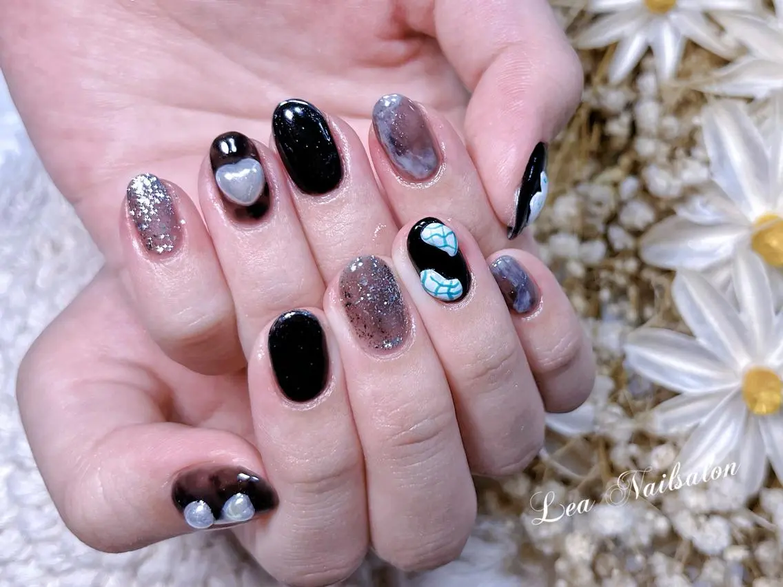 ショート カラー ネイル Le’a NailSalonのネイルデザイン