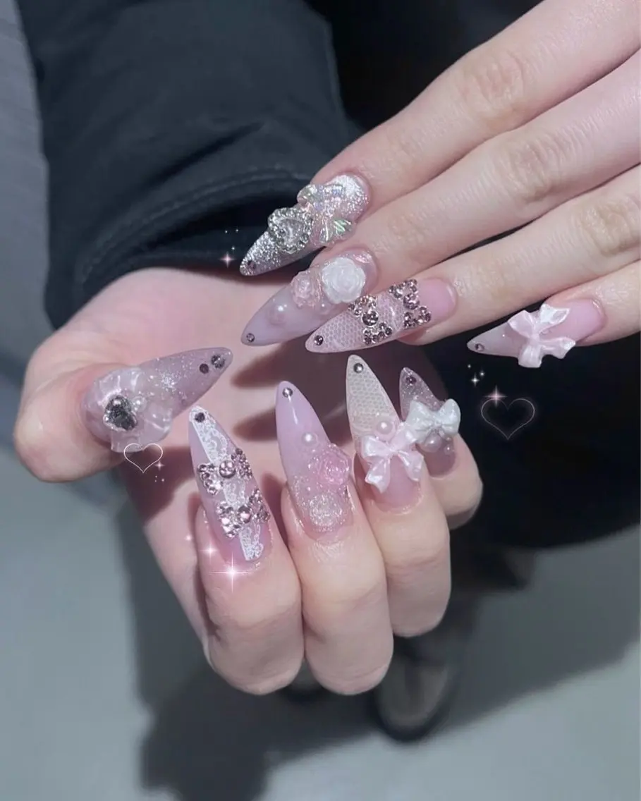 ネイル アートネイル 長さ出し フラッシュネイル ジェルネイル 韓国ネイル ハンドネイル Yuri.nail studioのネイルデザイン