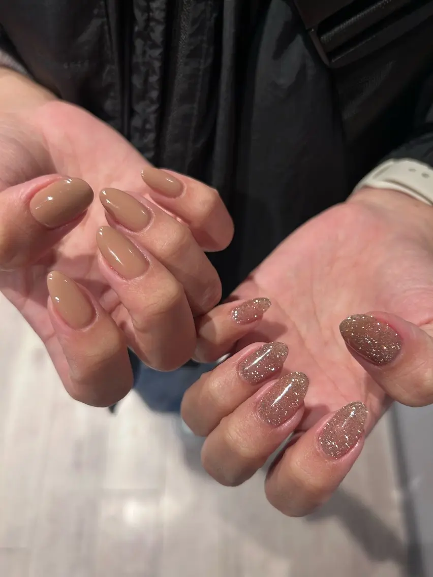 ネイル ラメ(グリッター) mng vigorのネイルデザイン