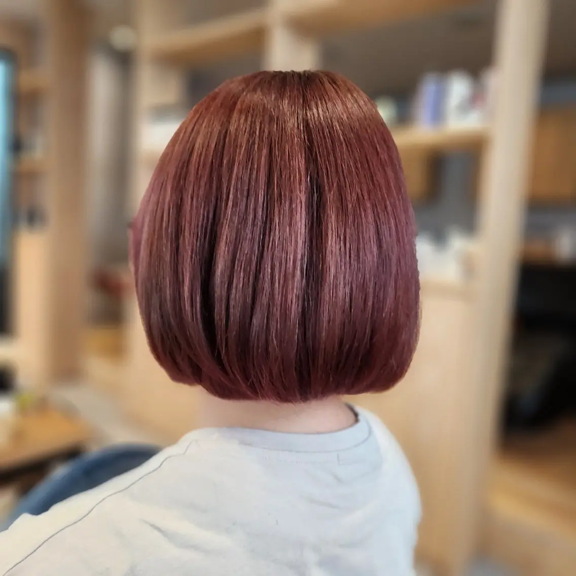 カラー ショート レッドカラー シールエクステ🎀 ホシノ🕒ユウカのヘアスタイル