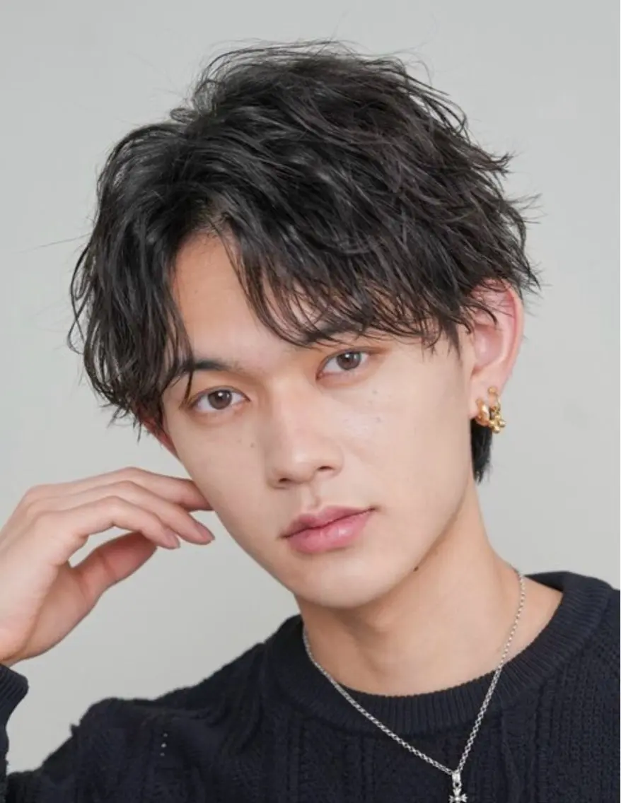 パーマ メンズ メンズパーマ カット パーマ 白井 世那のヘアスタイル