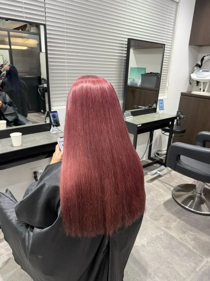 ロング カラー ヘアアレンジ ヘアカラー トリートメント ヘアセット 💗横浜美容室 💗HARUNAのヘアスタイル