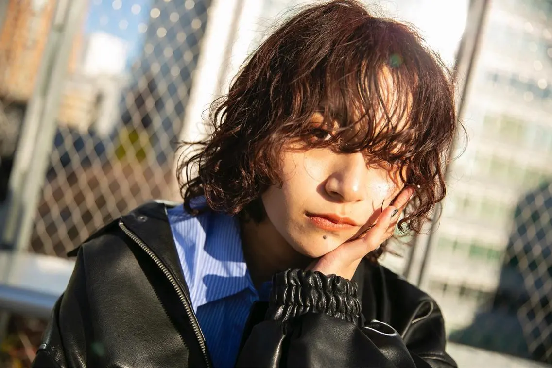 ショート パーマ パーマウルフショート 濱田匠のヘアスタイル