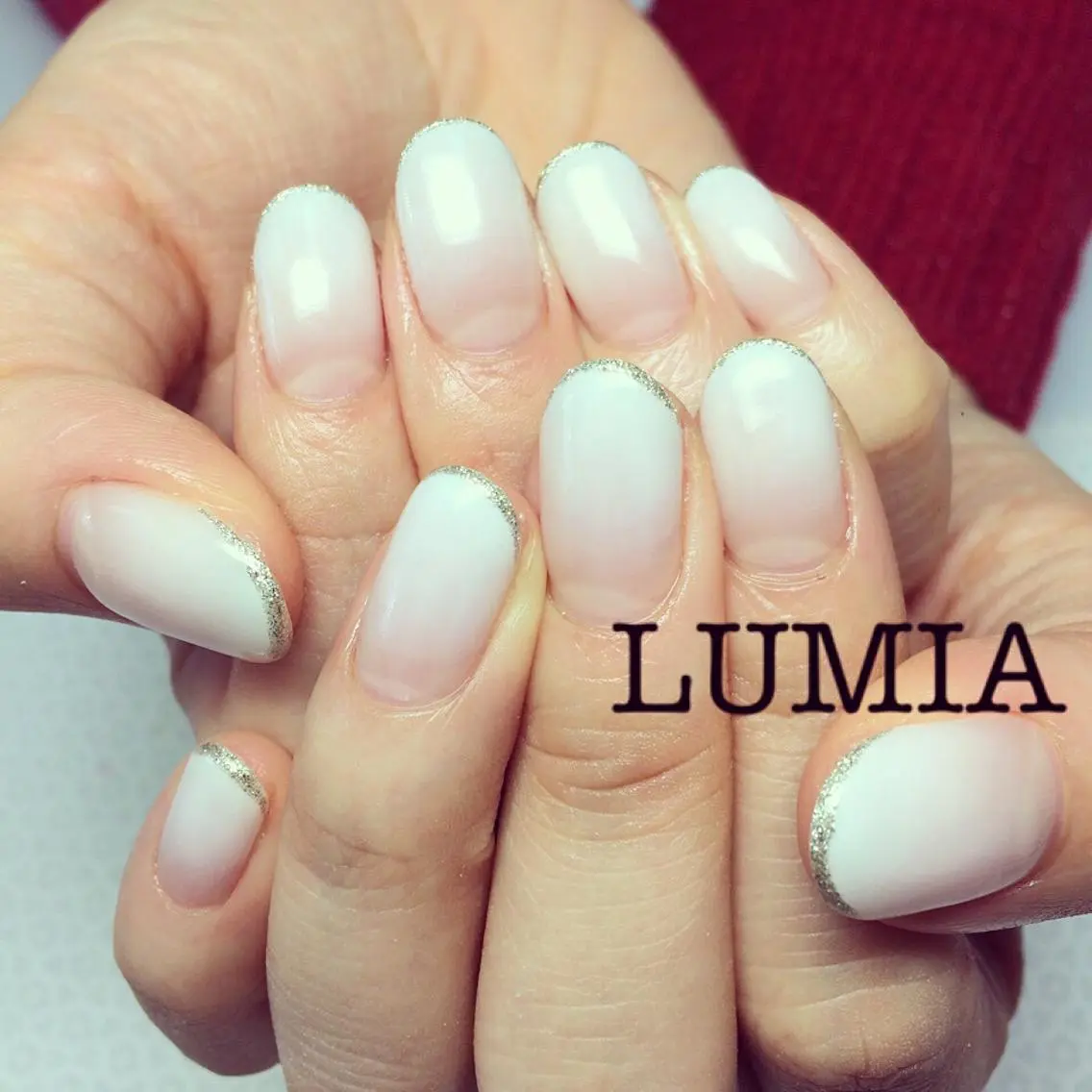 ネイル ラメ(グリッター) シンプルネイル Emu Nailのネイルデザイン