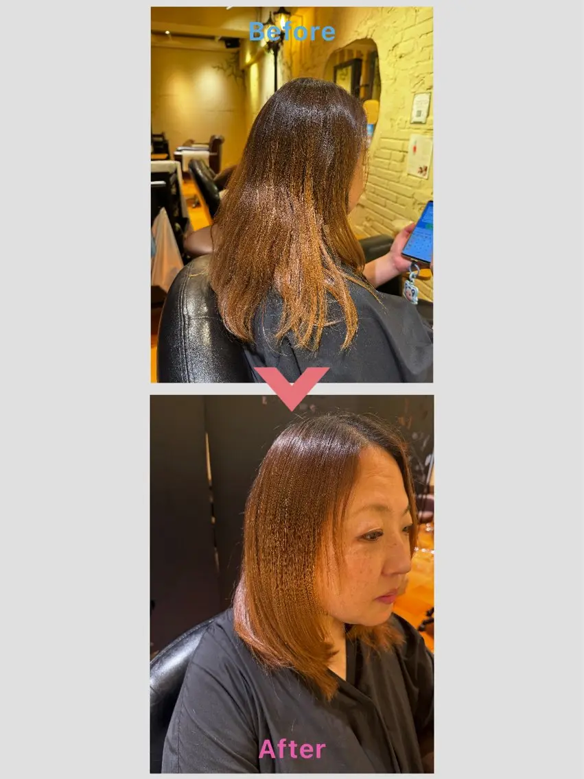 ミディアム SHO ✂︎のヘアスタイル
