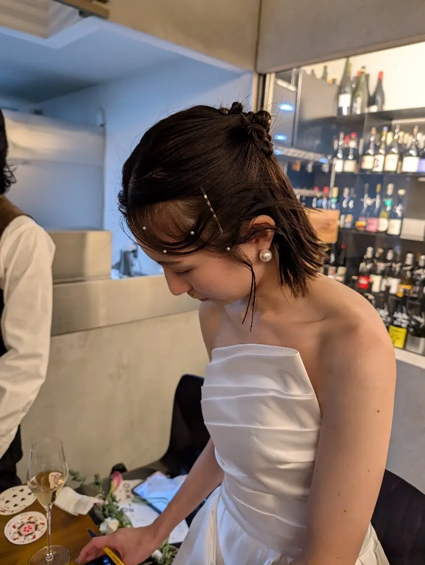 ヘアアレンジ ボブ ルプラボウ　小野寺 菜穂/豊橋/パーマのヘアスタイル