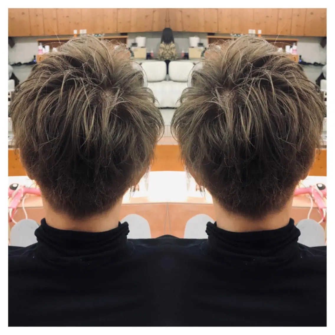 ショート カラー メンズ ヘアカラー トリートメント 村山 茉衣のヘアスタイル